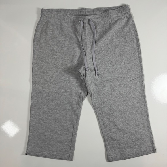 N.Y.L. Capri Sweatpants Lounge Drawstring Pocket Petite PM - Picture 1 of 9